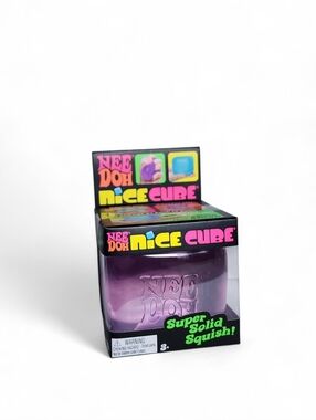NEW Needoh Nice Cube Purple Viral Squishy